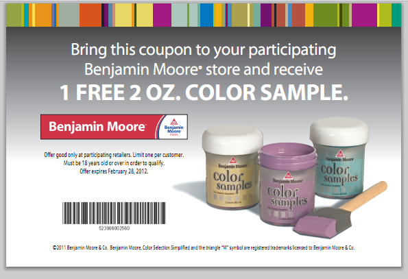 free paint sample from benjamin moore here s a free