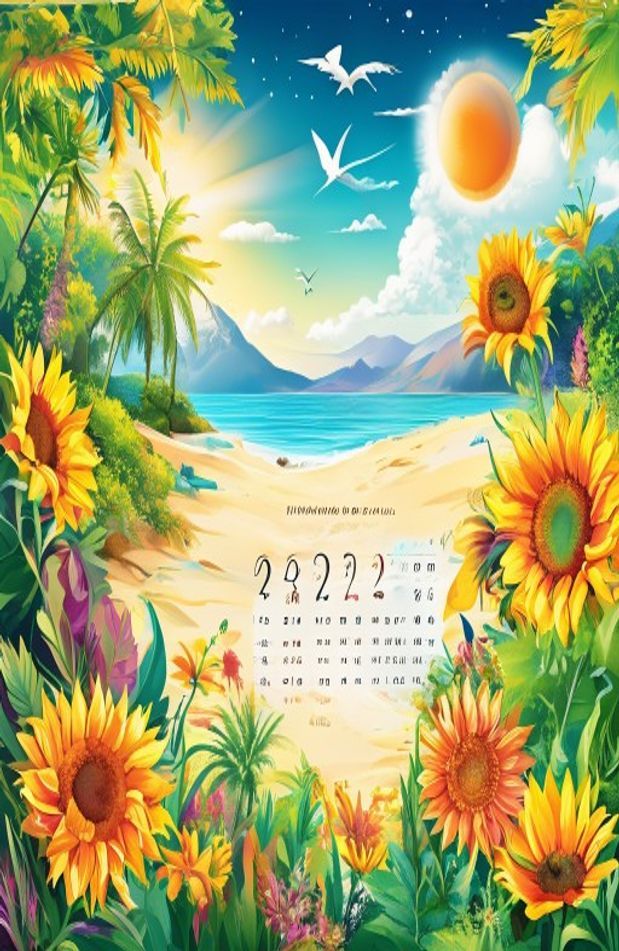 August Calendar Wallpaper