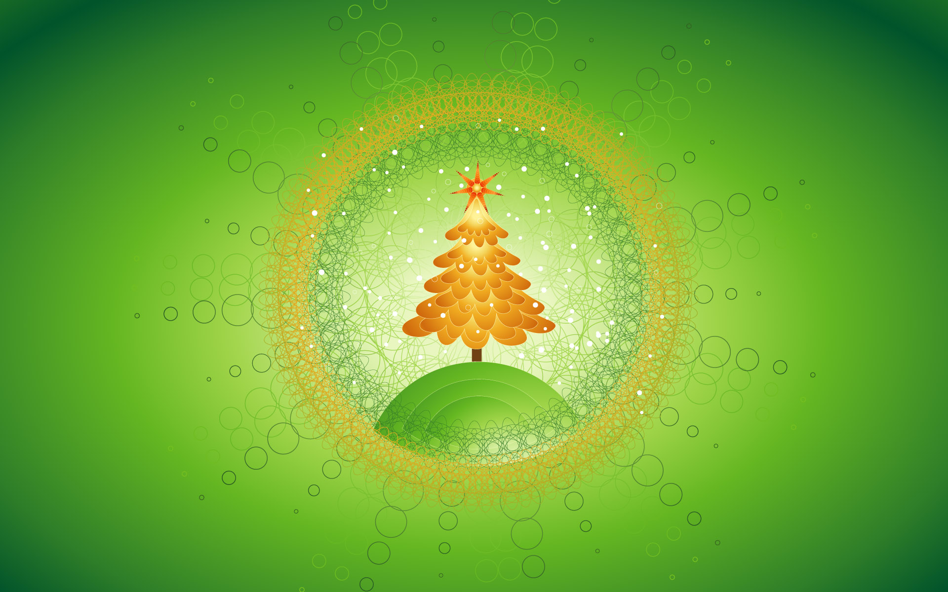 Beautiful Christmas Tree Design Wallpaper HD