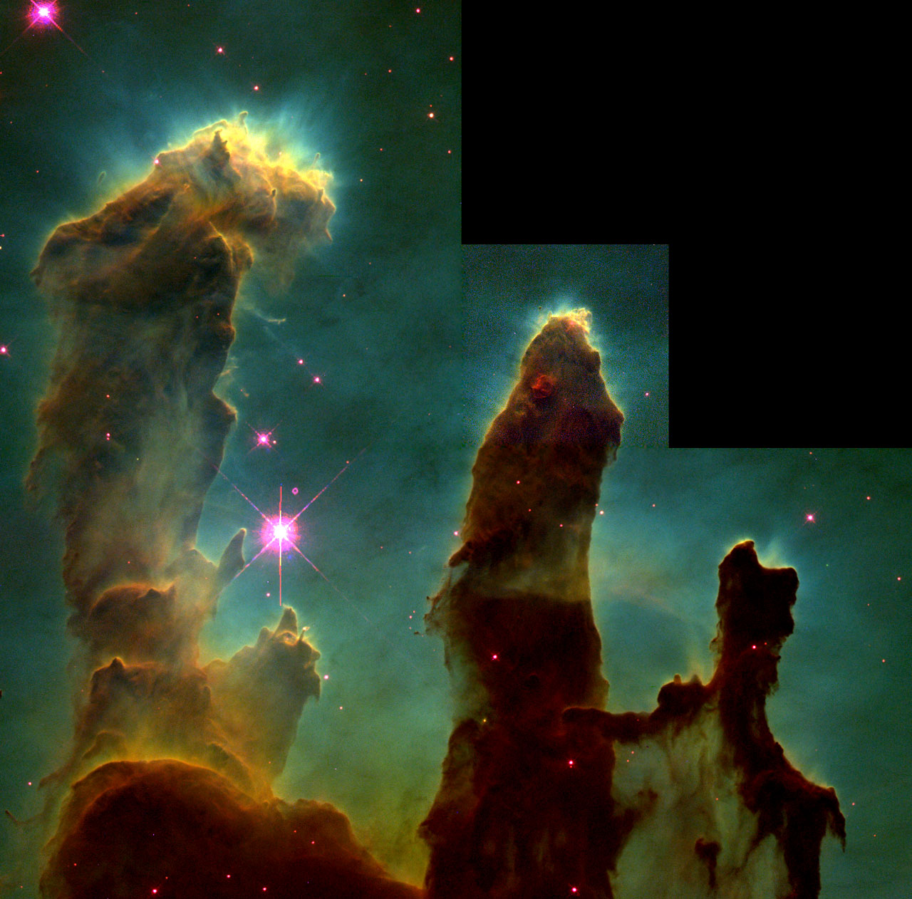 Pillars Of Creation Esa Hubble