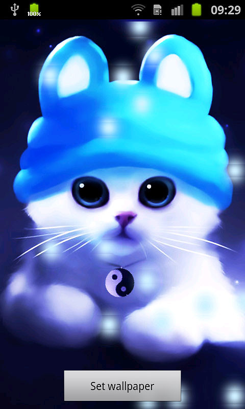 Cute Cat Bubbles Live Wallpaper Android