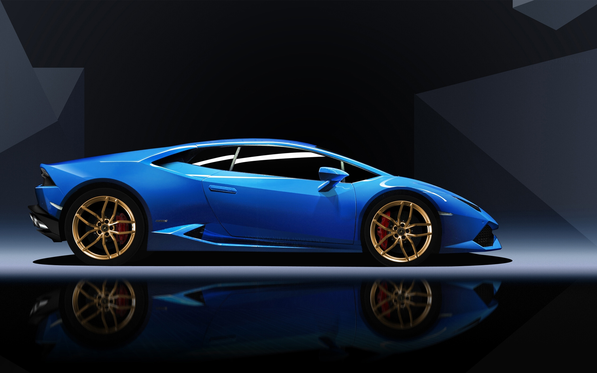 Blue Lamborghini Huracan Wallpaper