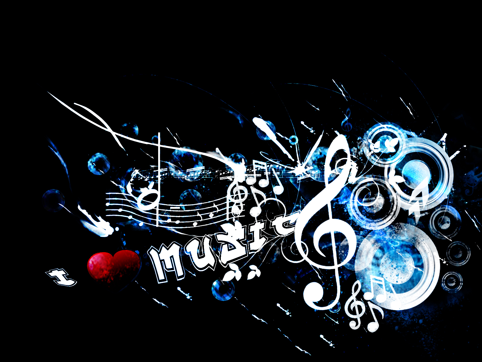 Wallpaper Wiki Love Music Art Abstract Black Background Image HD