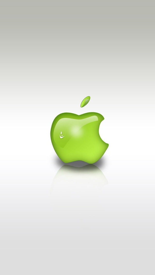 Green Apple Logo iPhone 5s Wallpaper