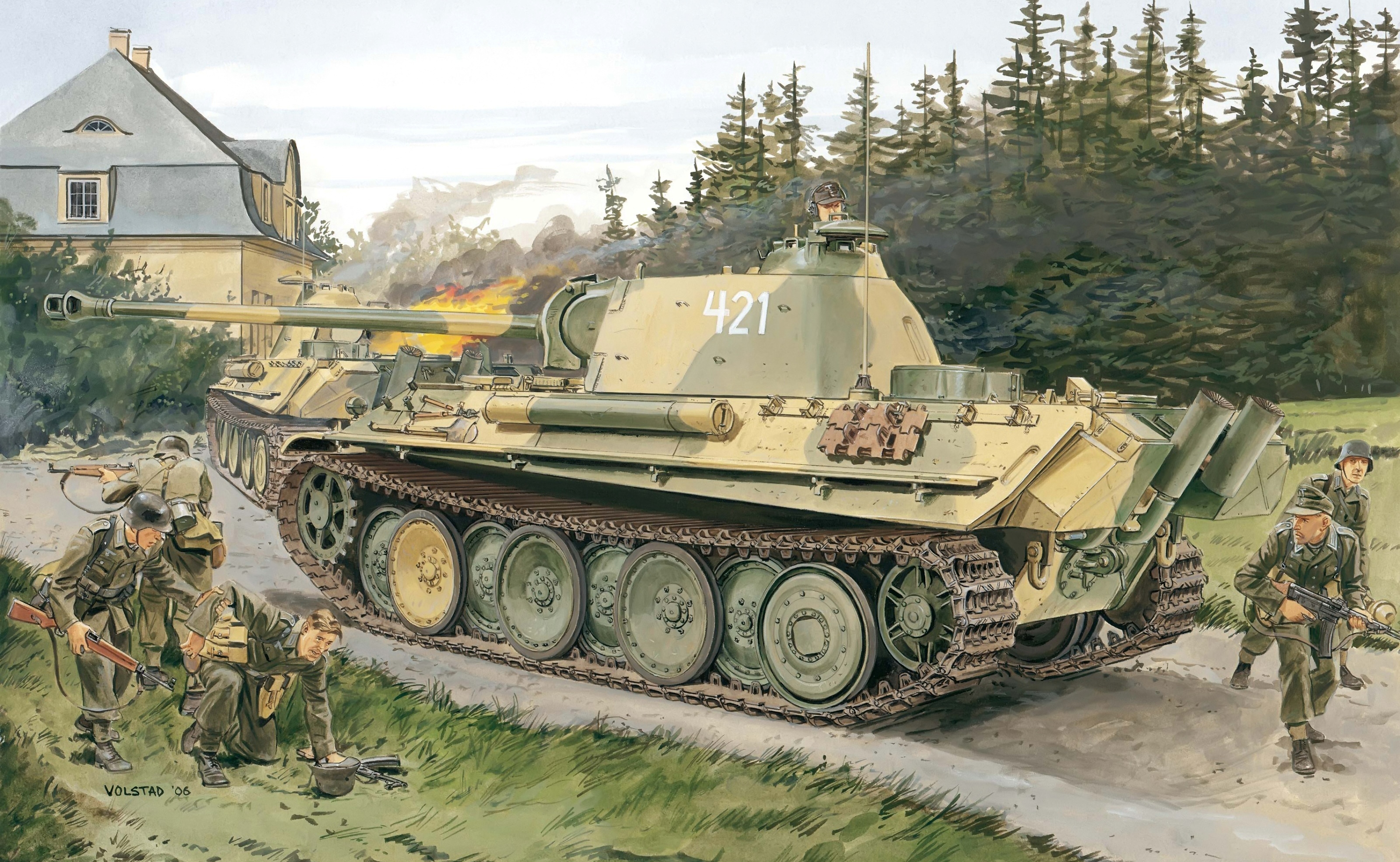 German Panther Tank Paint Schemes