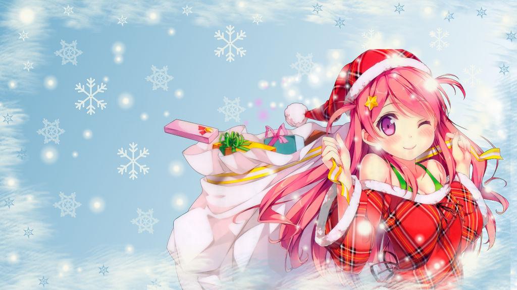 Anime Christmas Wallpaper by ChihaHime