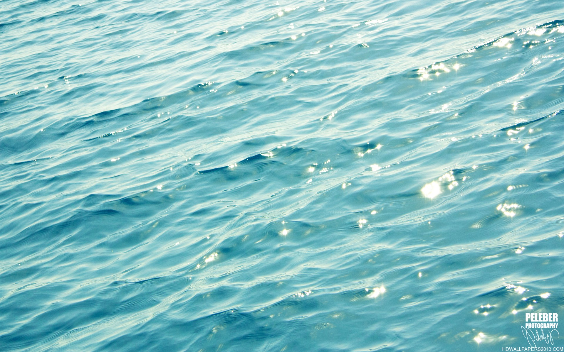 Sparkling Blue Sea Nature