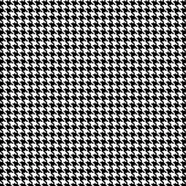 Houndstooth Digital Pixel Bit Black And White Traditional Printables