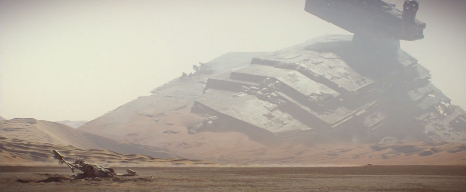 Star Wars Trailer Imperial Destroyer Crashed
