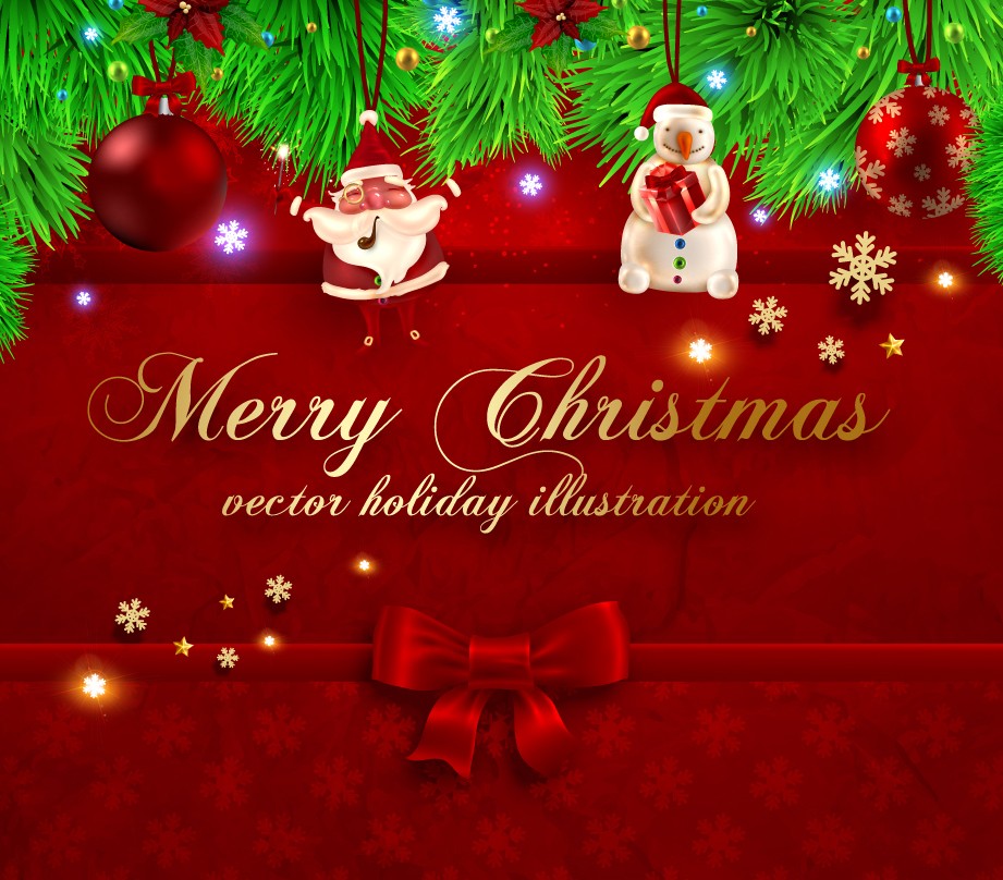 Happy New Year Merry Christmas Wallpaper