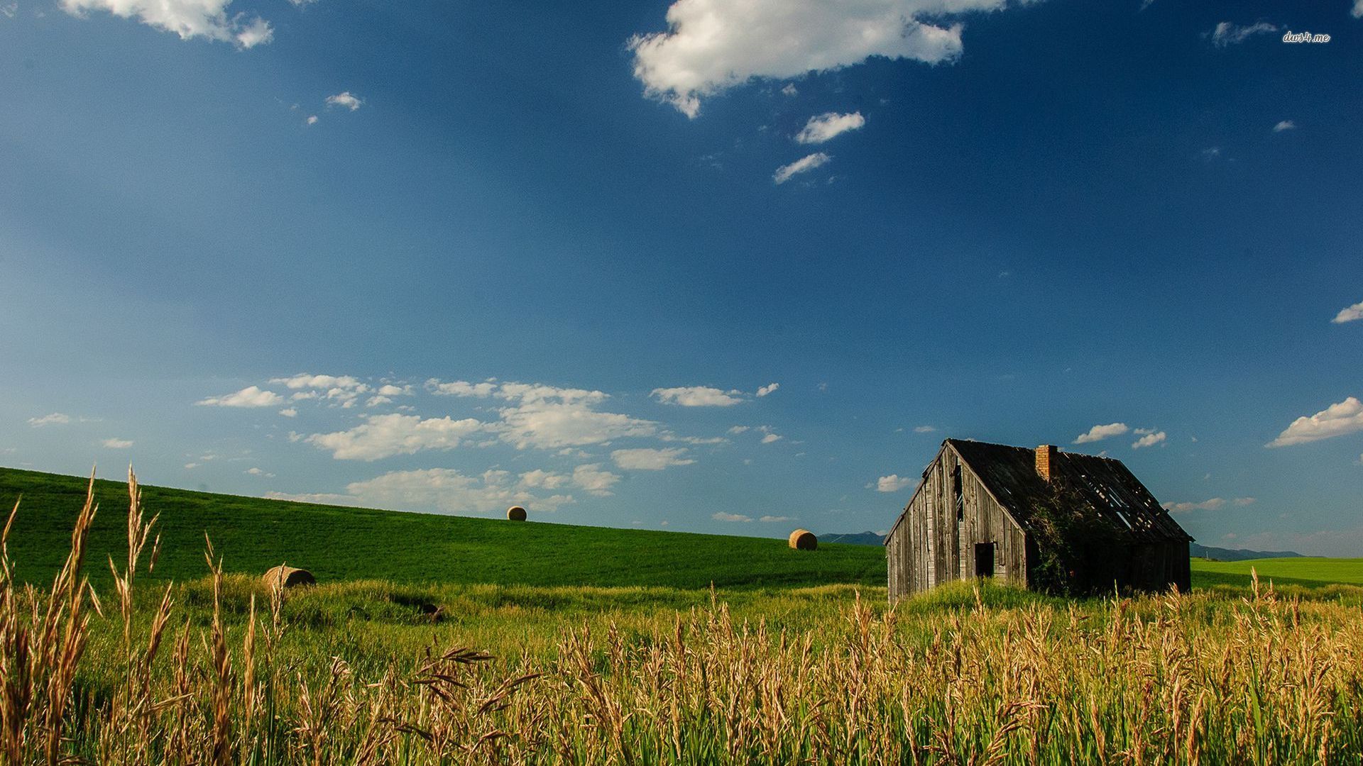 Barn In The Field Wallpaper Photography