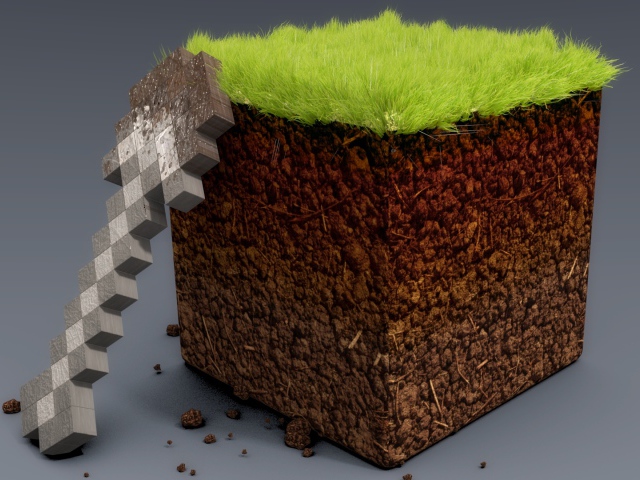 Grass Minecraft Shovel Realistic Wallpaper And Image