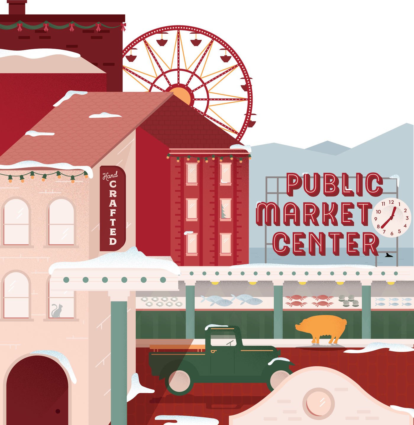 Pike Place Market Logo Wallpaper