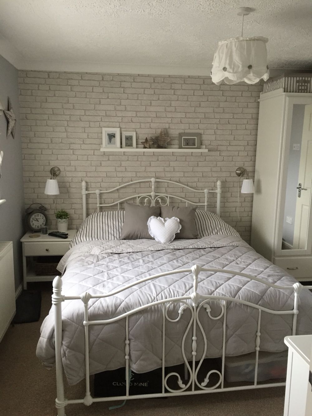 Brick Wallpaper Bedroom In