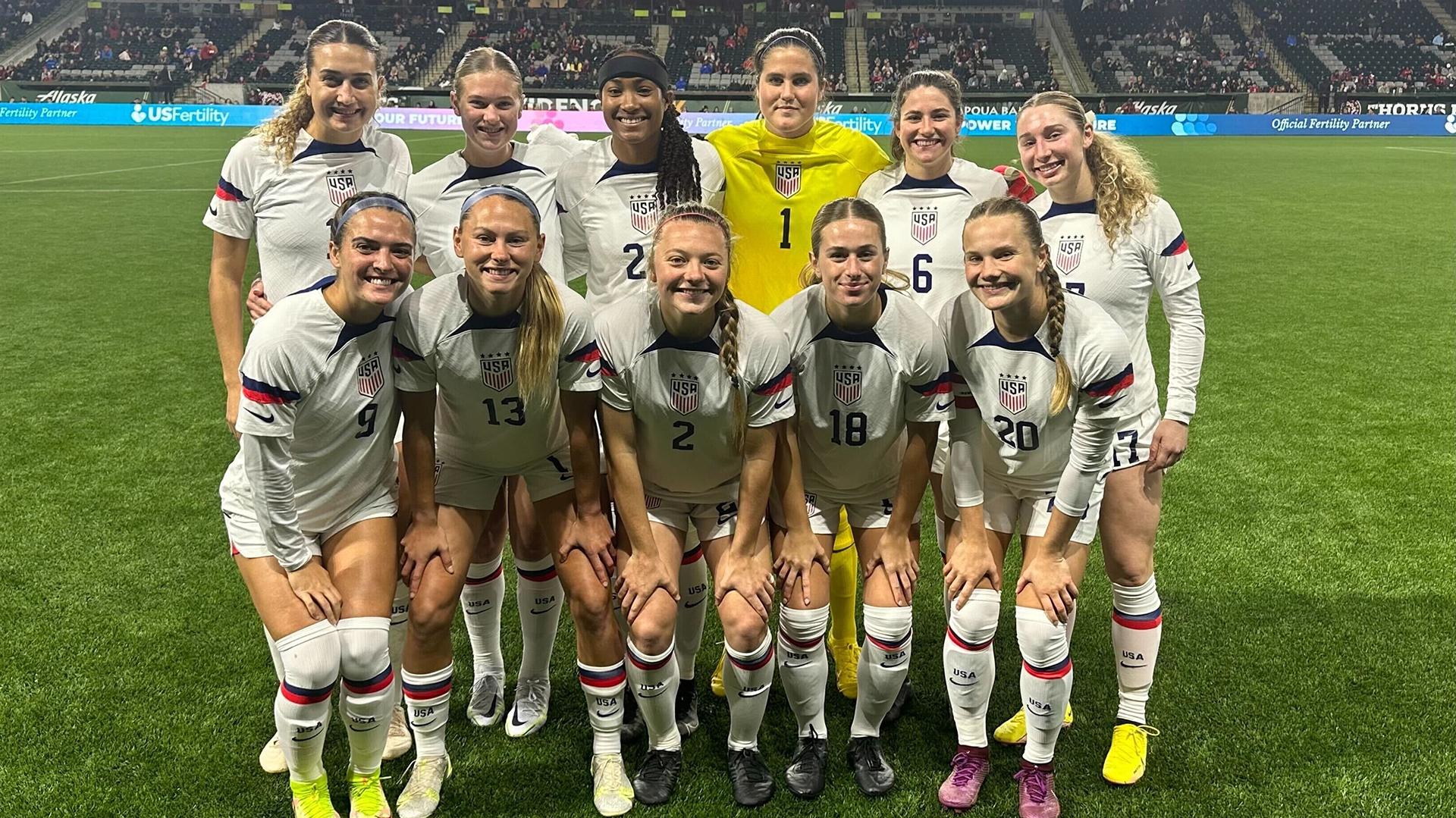 U S Under Women Youth National Team Falls To Portland