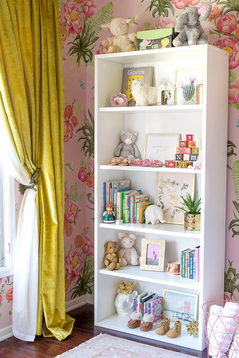 Floral Wallpaper Nursery By Emily Henderson