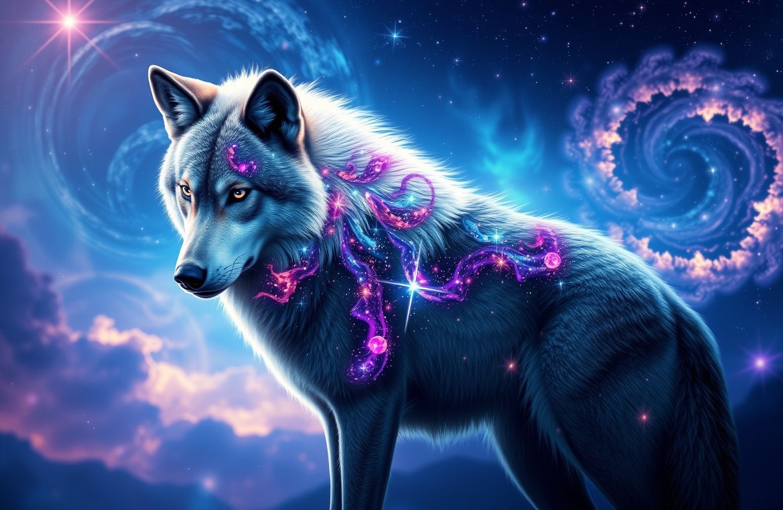 Galaxy Wolf Wallpaper