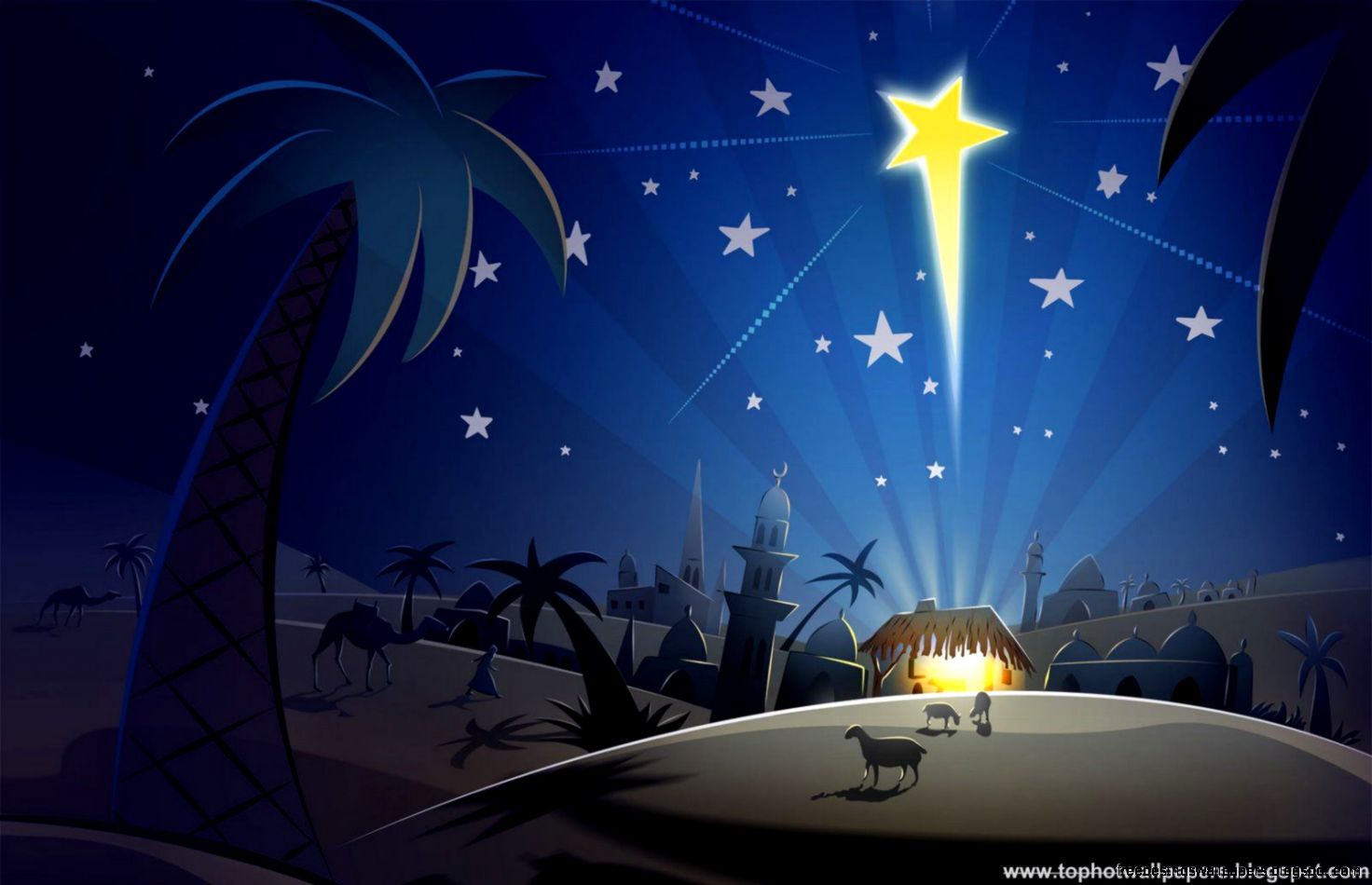 Religious Christmas Cards HD Background Wallpaper
