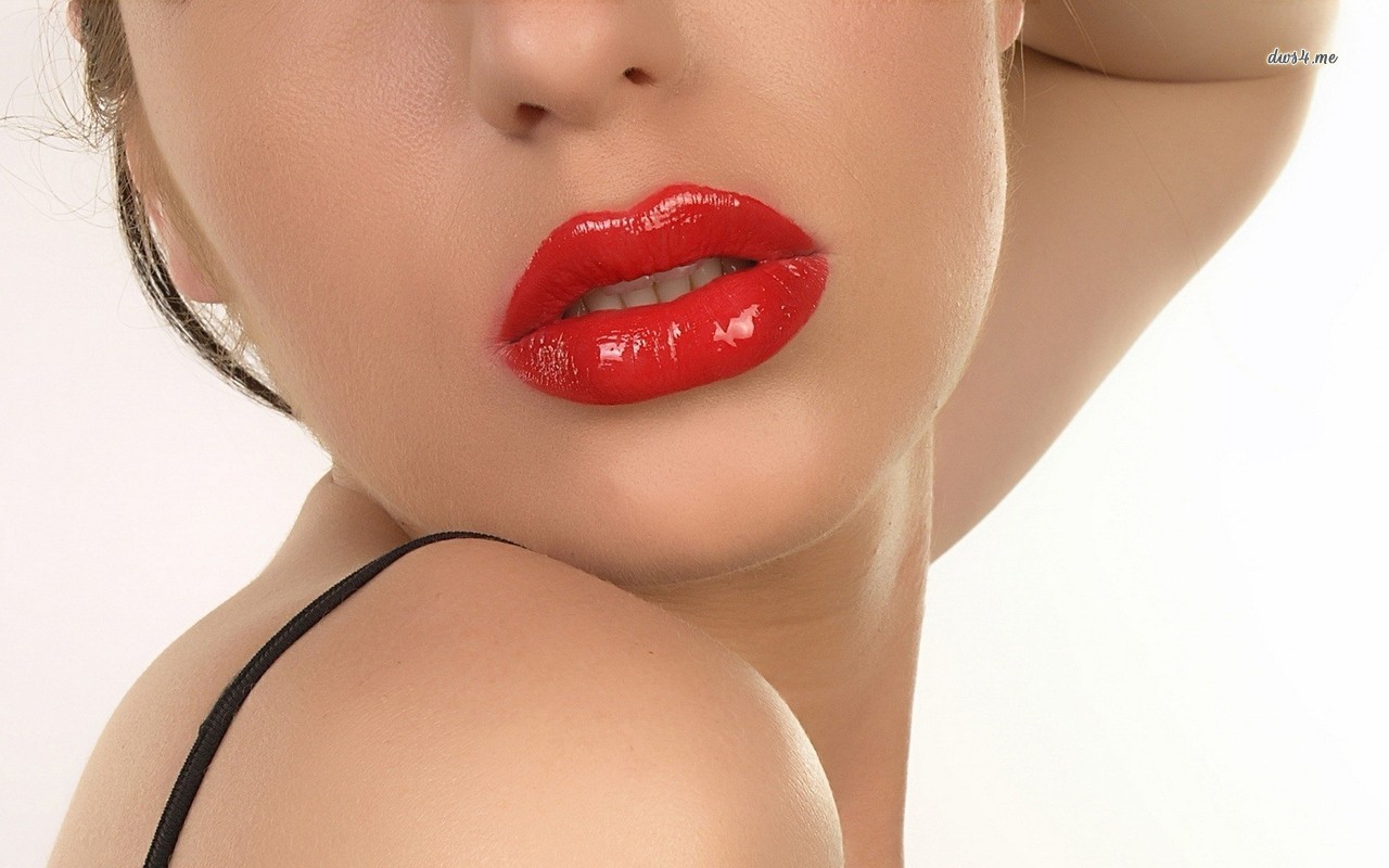 Red Lips Wallpaper Photography