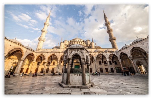 Sultan Ahmed Mosque Istanbul Turkey HD Wallpaper For Standard