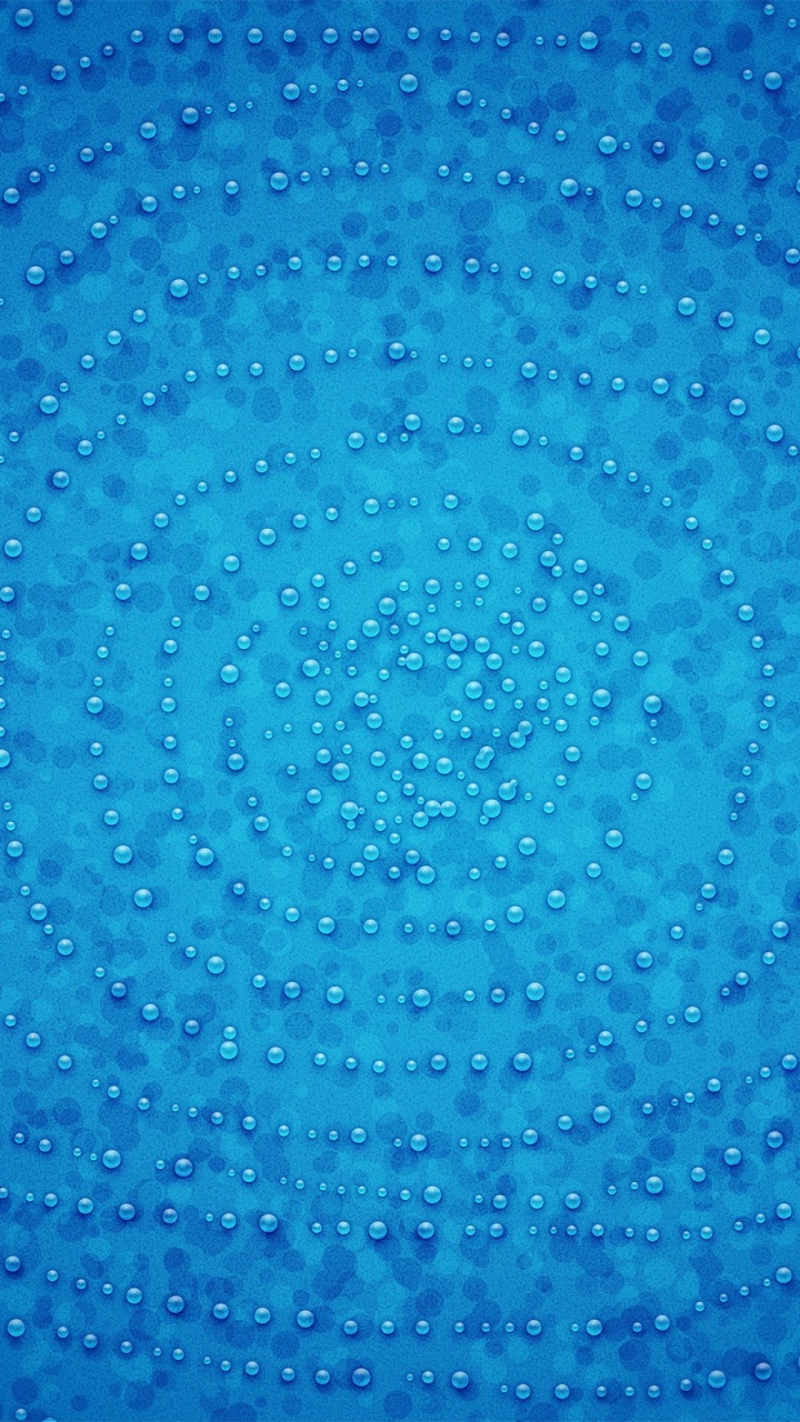 Drops Bubbles Blue Wallpaper Background Samsung Galaxy S3