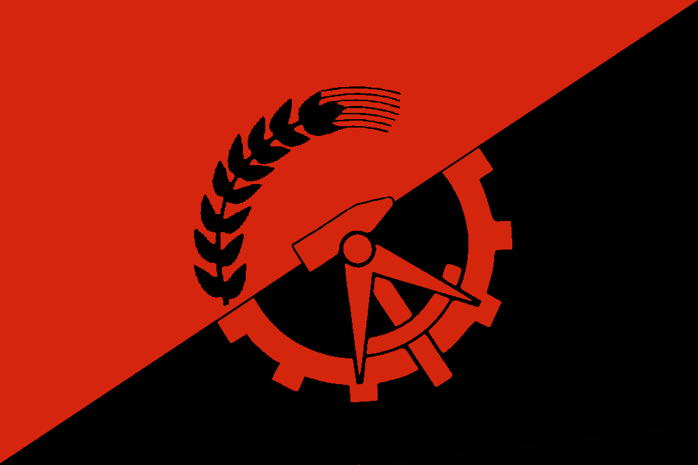 Libertarian Socialist Flag Based On The Uasr From Reds