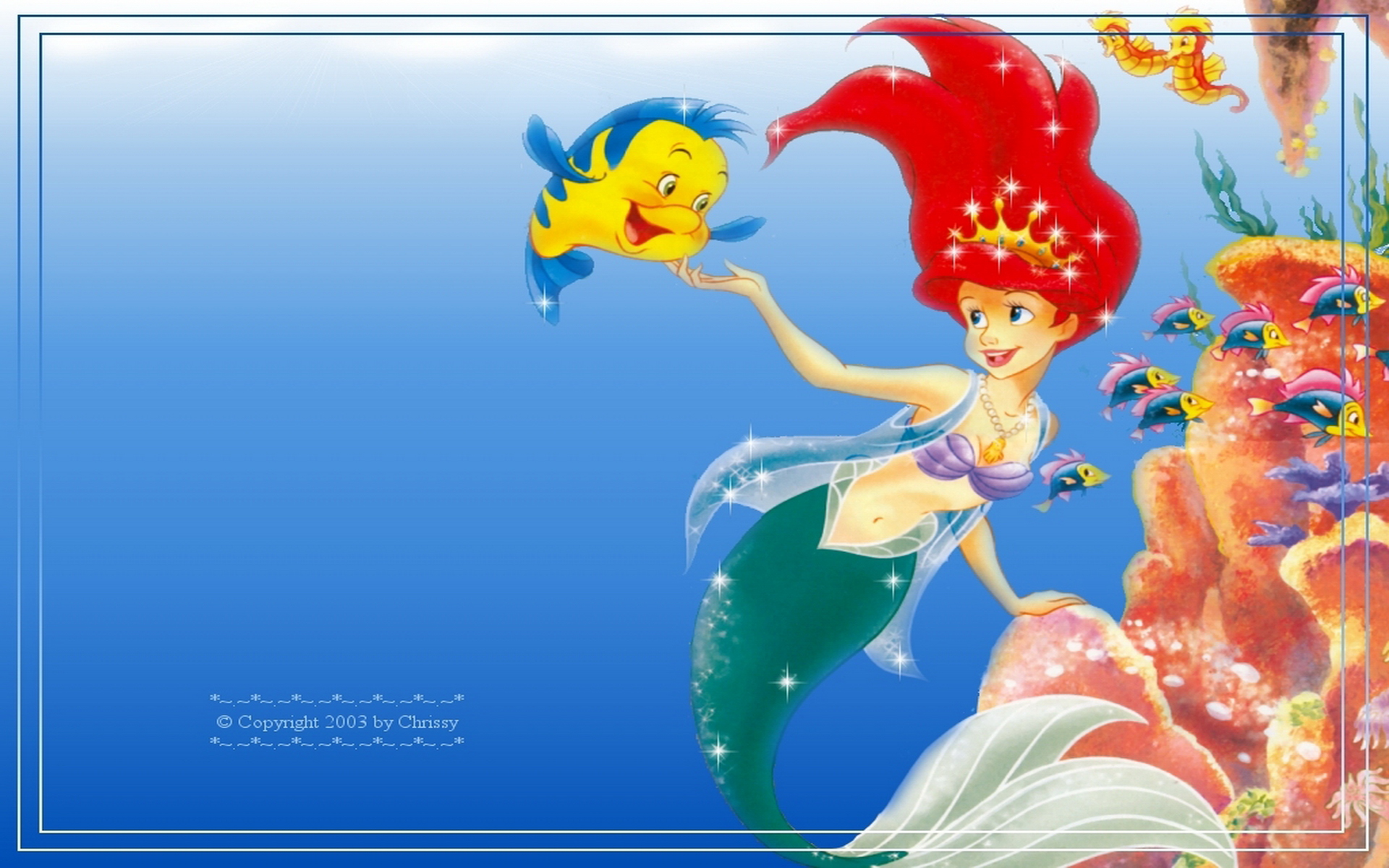 Wallpaper HD Widescreen Desktop Background Ariel Disney