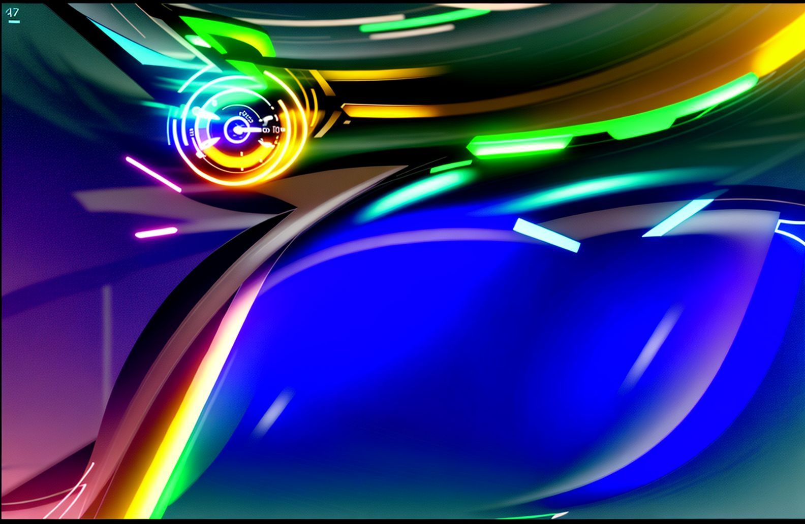 Digital Clock Wallpaper
