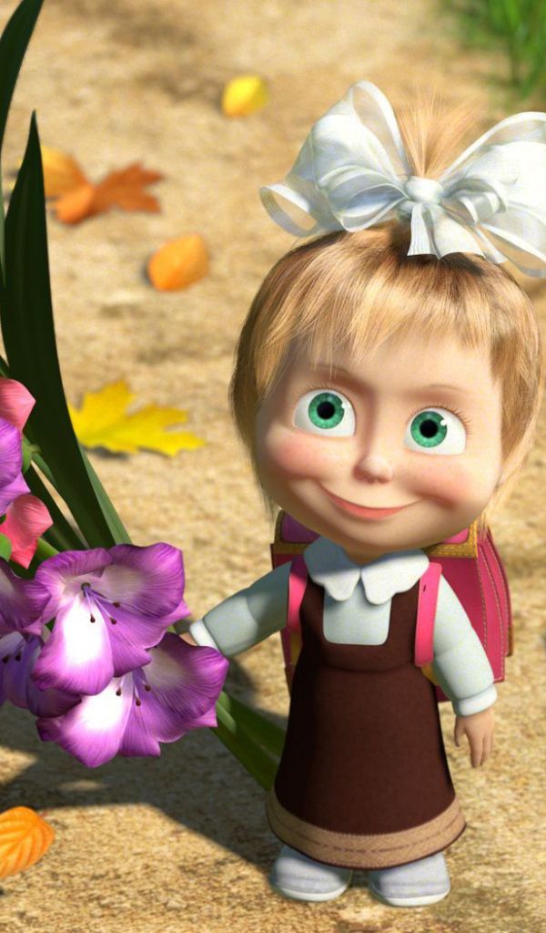 Masha And Bear Desktop Wallpaper Lily