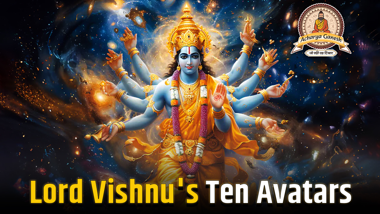 Lord Vishnus Ten Avatars Wallpaper
