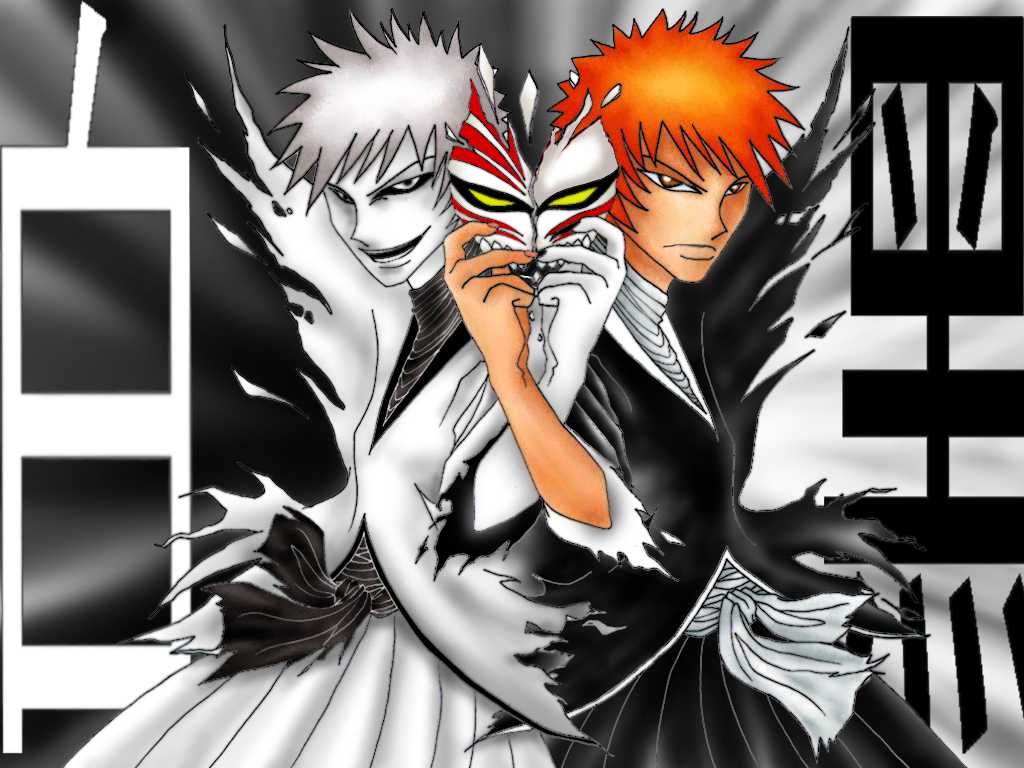 HD wallpaper: Bleach anime wallpaper, Hollow Ichigo, Ichigo Kurosaki,  Zangetsu (Bleach)