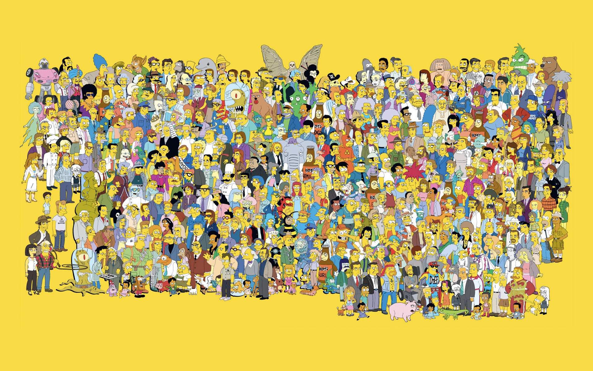 The Simpsons 20th Anniversary Desktop Wallpaper