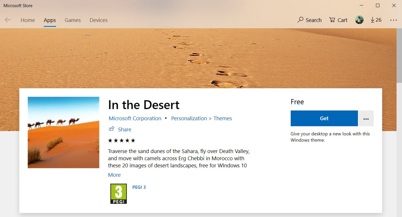 Microsoft Releases New In The Desert Wallpaper Pack For Windows