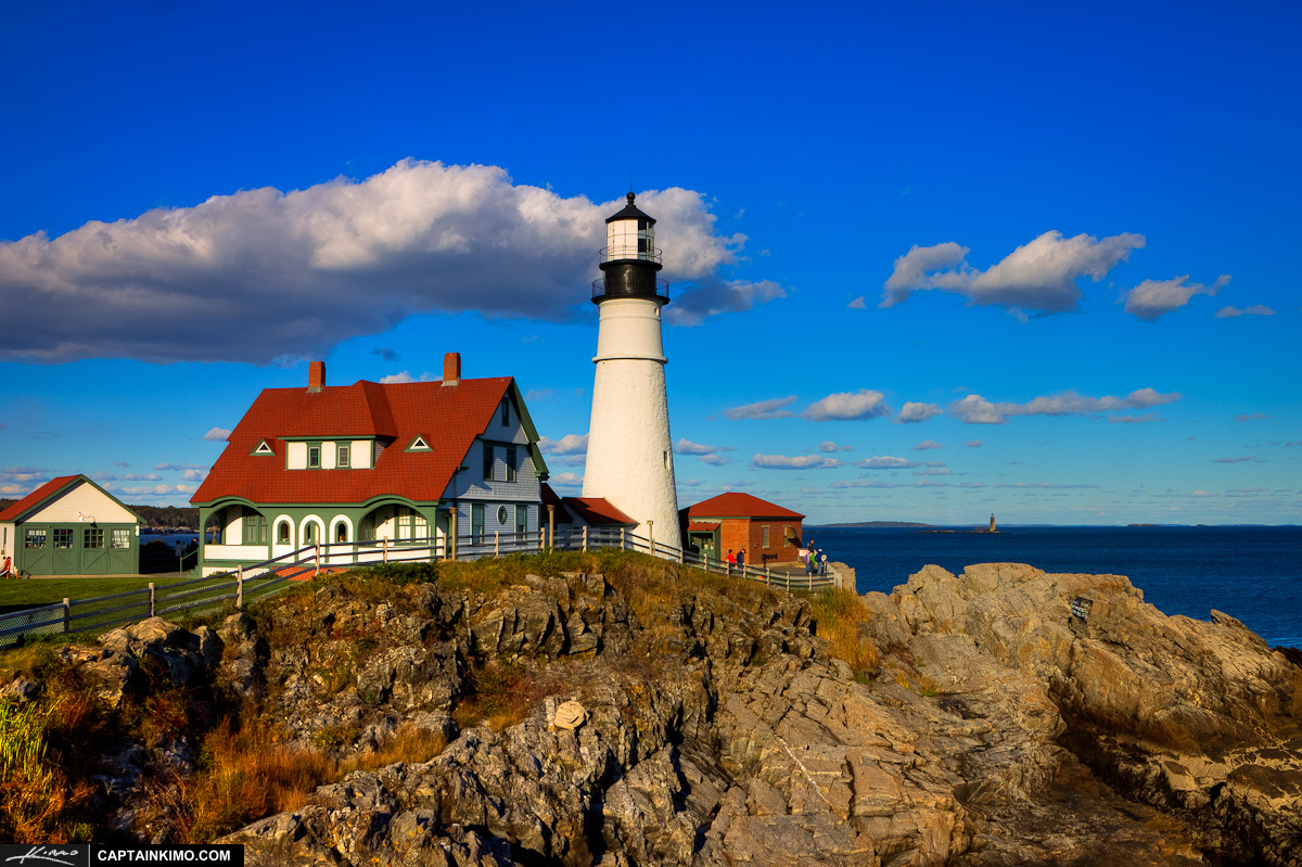 Portland Maine Lighthouse At Fort Williams Park Cape Elizabeth HDr
