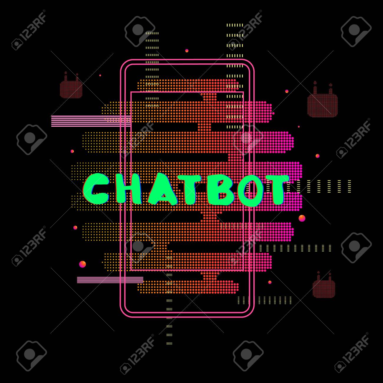 Chat Bot Robot Virtual Assistance On Digital Background Chatbot