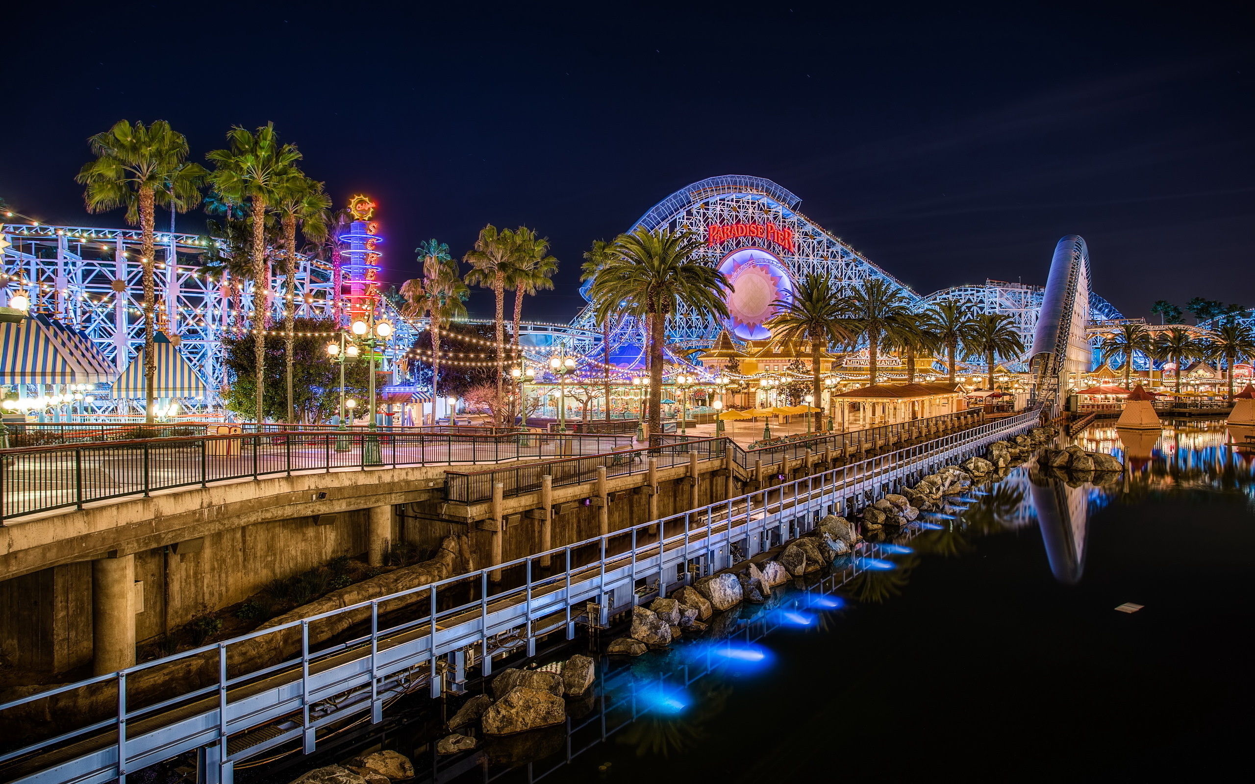 Amusement Park HD Wallpaper Background Image