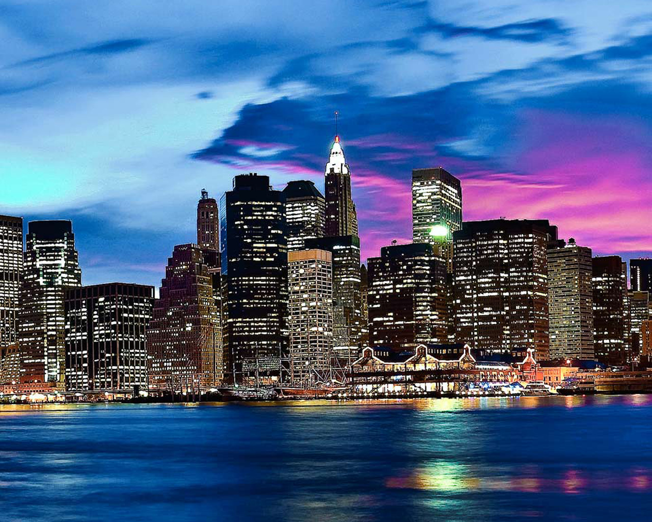 New York Skyline Colors Wallpaper Pixel Popular HD
