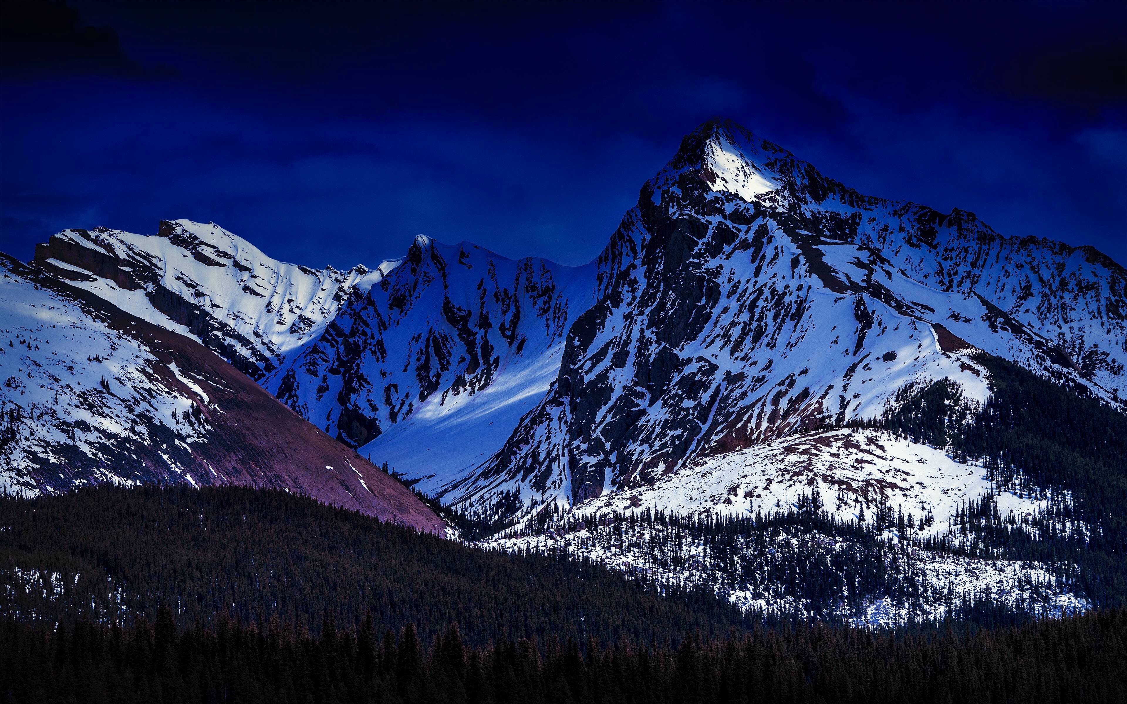 Landscape Snowy Mountains 4k Wallpaper HD Nature Image