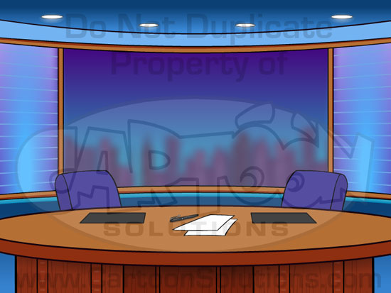 Cartoon Solutions Photoshop Background Tv News Desk