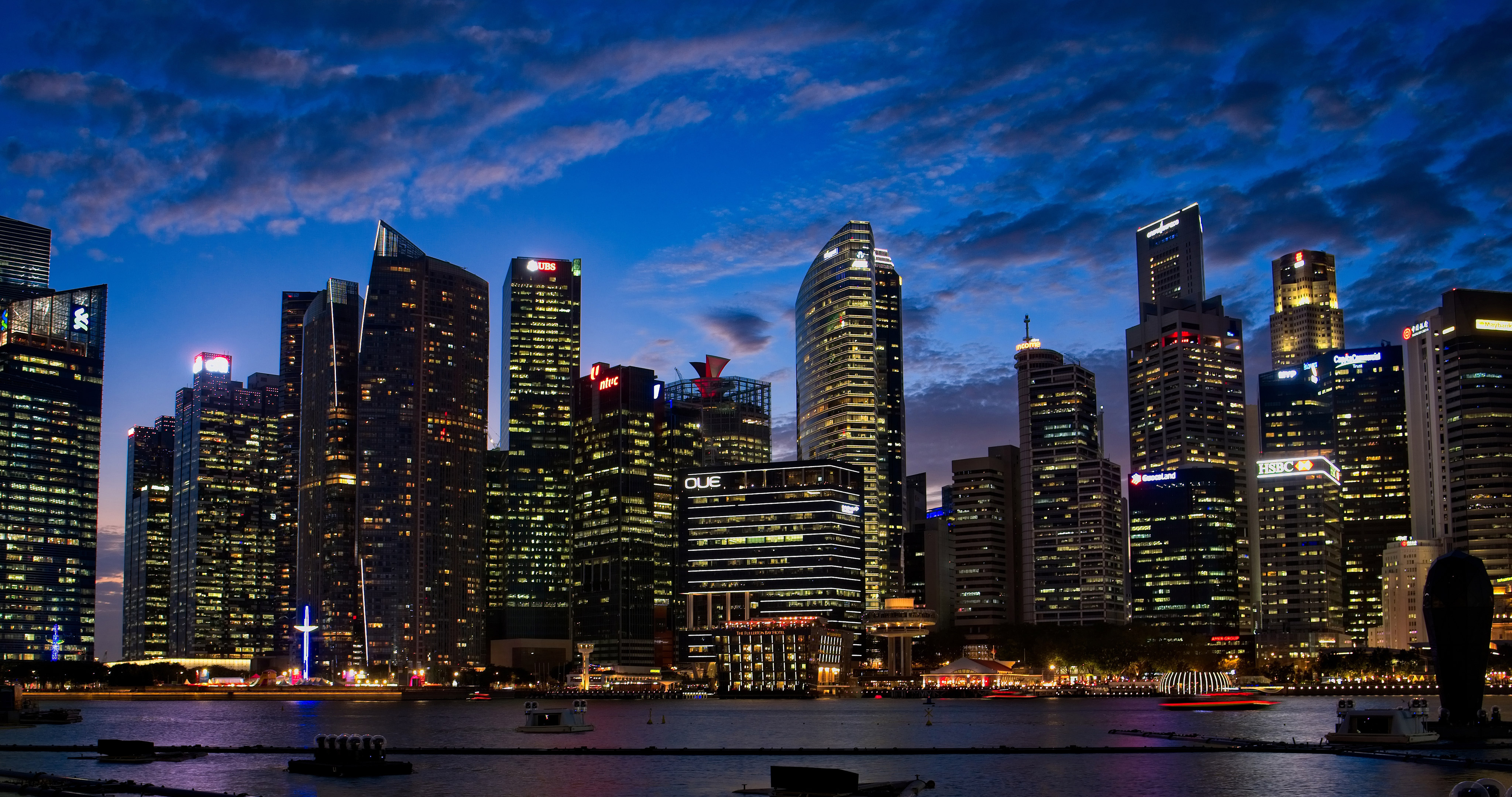 City Lights Buildings 4k Wallpaper HD Photography Image