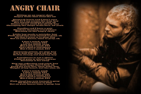 Layne Staley Wallpaper Angry Chair By