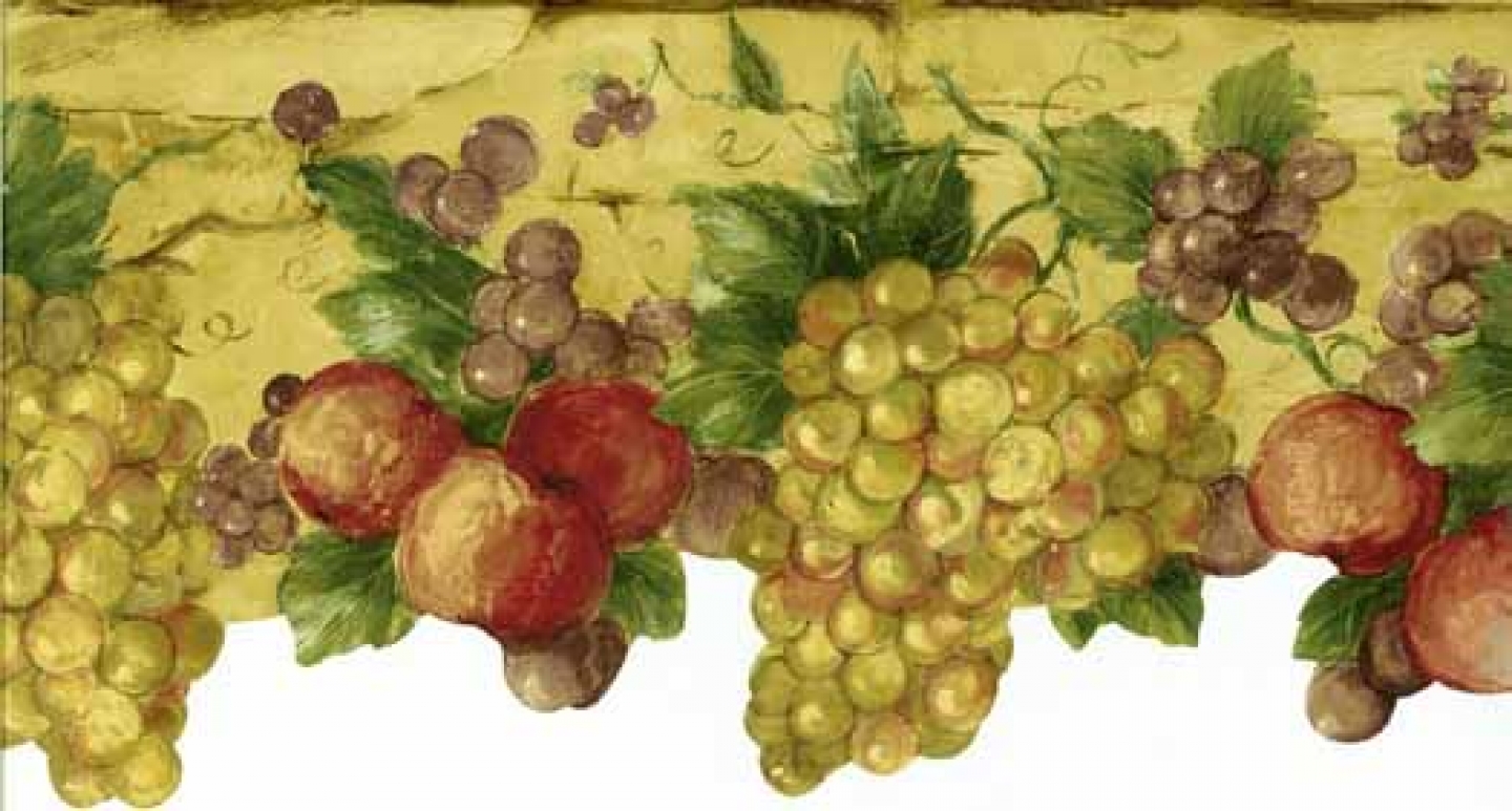 Die Cut Tuscan Fruit Wallpaper Border