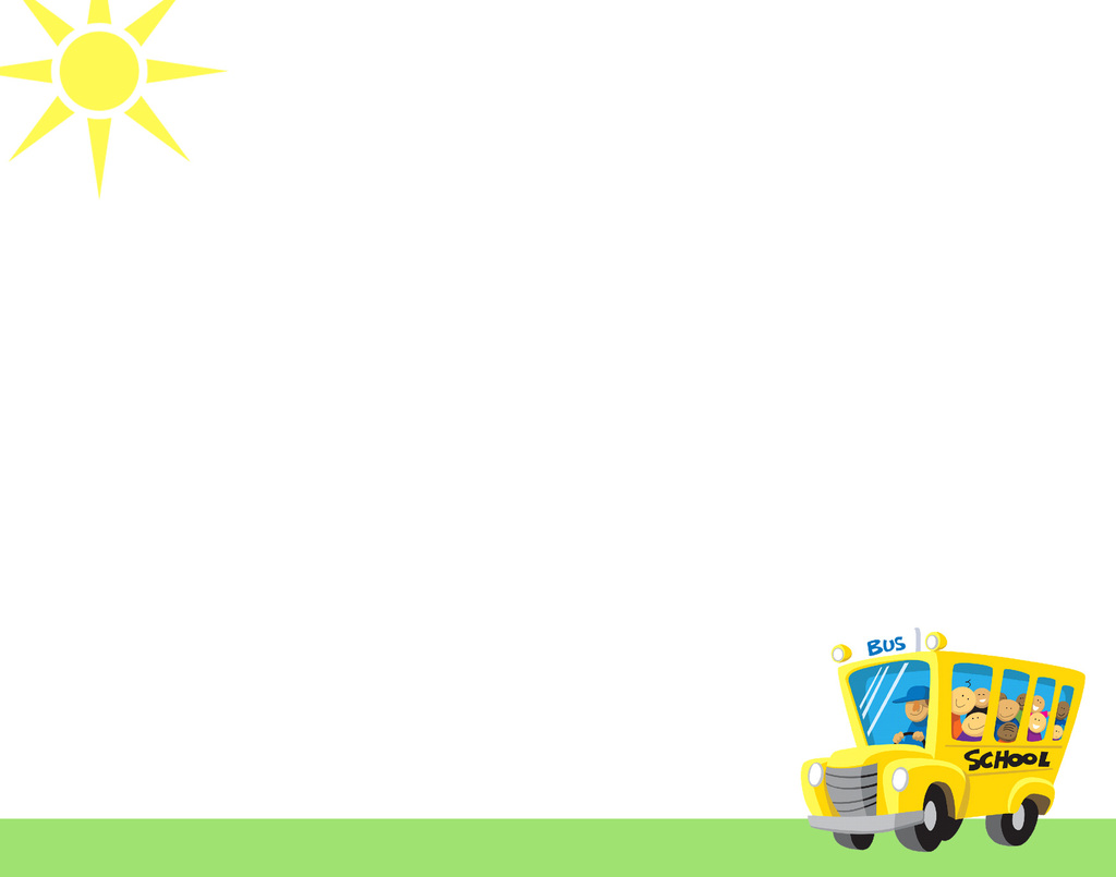 School Bus Education Background For Powerpoint Template