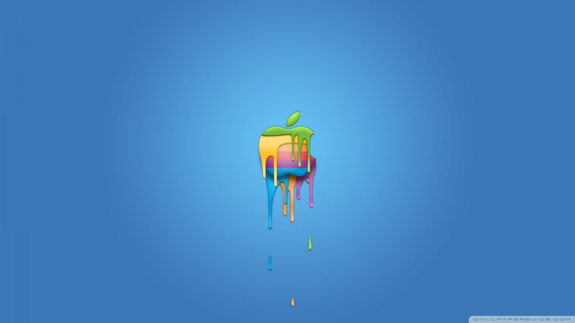 Apple Rainbow Logo Wallpaper Wide HD