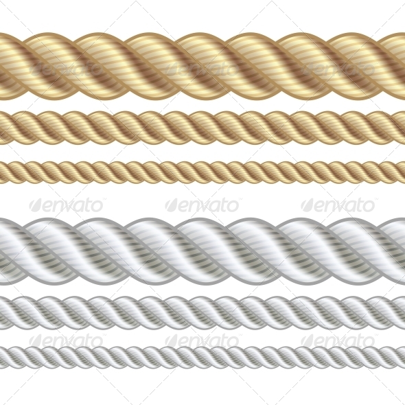 Nautical Rope Graphic Ropes Borders Decorative