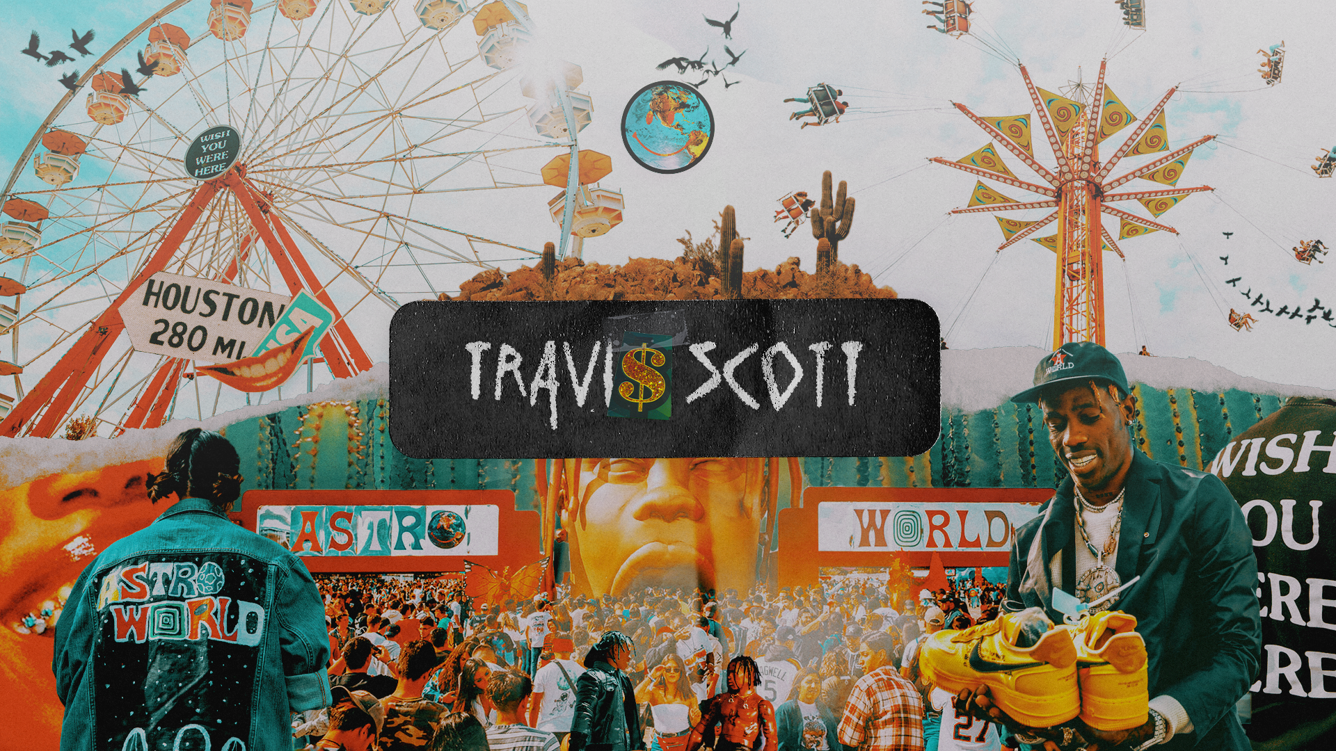 Travis Scott Background 4k Wallpaper