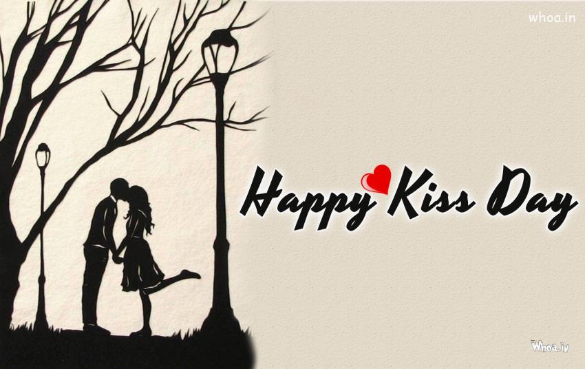 Happy Kiss Day HD Wallpaper