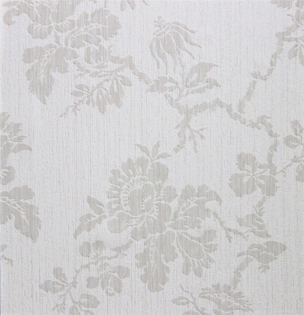 Divine Grey Wallpaper R2626 Double Roll Victorian By