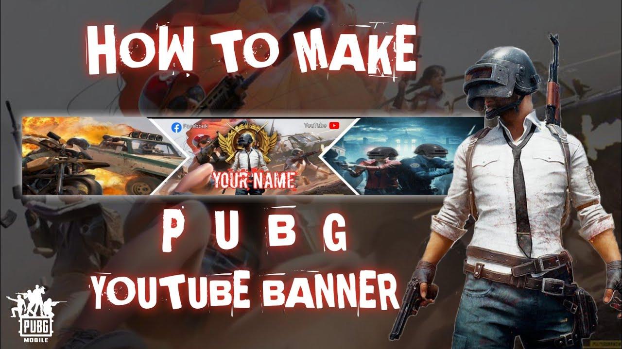 HOW TO MAKE PUBG GAMING YOUTUBE CHANNEL BANNER PIXELLAB YOUTUBE
