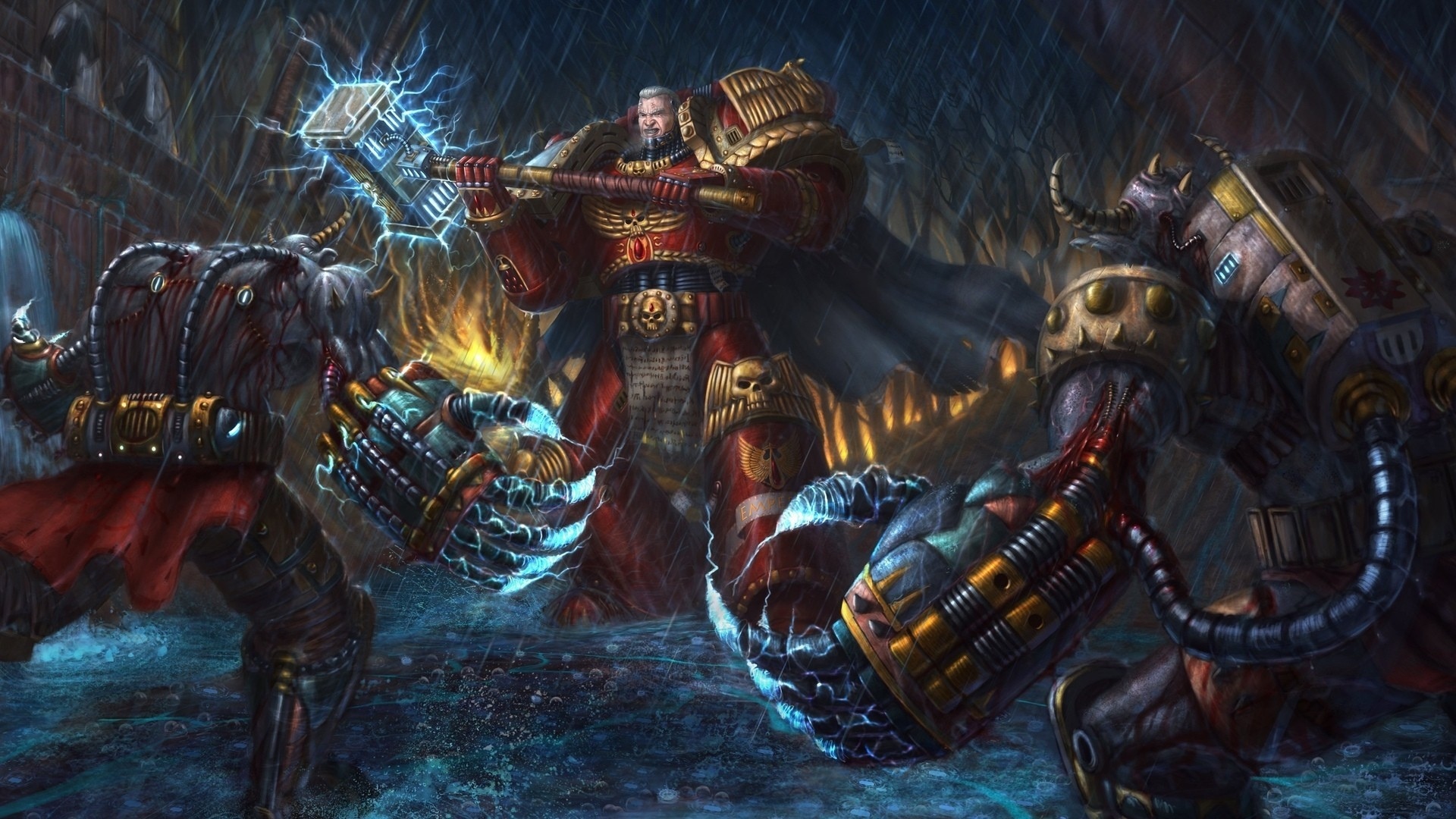 Warhammer 40k Space Marines Sci Fi Warriors Weapons Fantasy Art